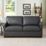 Lindau 2 Seater Sofa Bed Faux Leather Grey 2