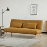 Brienz 3 Seater Sofa Bed Fabric Pumpkin