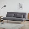 Brienz 3 Seater Sofa Bed Fabric Dark Grey