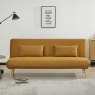 Brienz 3 Seater Sofa Bed Fabric Pumpkin 2