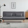 Brienz 3 Seater Sofa Bed Fabric Dark Grey 2