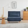 Bern Single Chair Bed Fabric Blue