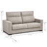 Tayber Nekane 3 Seater Sofa Bed Fabric Cat 1 Crudo 4