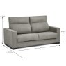 Tayber Nekane 3 Seater Sofa Bed Fabric Cat 1 Cemento 4