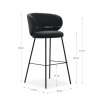 Rosa Counter Stool Charcoal 6