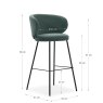 Rosa Counter Stool Green 6