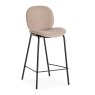 Cori Low Bar Stool Fabric Beige