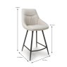 Boden Low Bar Stool Fabric Natural 7