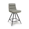 Nobo Swivel Low Bar Stool Faux Leather Truffle 1