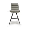 Nobo Swivel Low Bar Stool Faux Leather Truffle 2