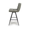 Nobo Swivel High Bar Stool Faux Leather Truffle 3
