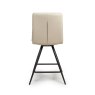 Nobo Swivel Low Bar Stool Faux Leather Taupe 4