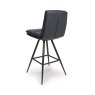 Nobo Swivel High Bar Stool Faux Leather Black 4