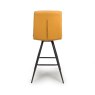 Nobo Swivel High Bar Stool Faux Leather Ochre 4