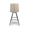 Nobo Swivel High Bar Stool Faux Leather Taupe 4