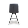 Nobo Swivel Low Bar Stool Faux Leather Black 5