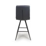 Nobo Swivel High Bar Stool Faux Leather Black 5