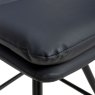 Nobo Swivel Low Bar Stool Faux Leather Black 6