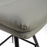 Nobo Swivel Low Bar Stool Faux Leather Truffle 6