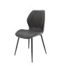 Sheldon Dining Chair Faux Leather Charcoal  1