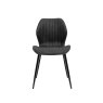 Sheldon Dining Chair Faux Leather Charcoal  2