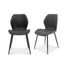 Sheldon Dining Chair Faux Leather Charcoal 3