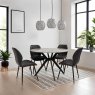 Sheldon Dining Chair Faux Leather Charcoal  5