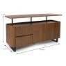 Boston Sideboard Smoked Oak DIMENSIONS