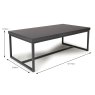 Boston Coffee Table Black DIMENSIONS