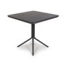 Boston 4 Person Square Dining Table Black