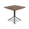Boston 4 Person Square Dining Table Smoked Oak