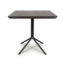 Boston 4 Person Square Dining Table Black 2