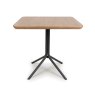 Boston 4 Person Square Dining Table Rustic Oak 2