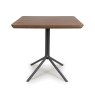 Boston 4 Person Square Dining Table Smoked Oak 2