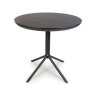 Boston 2 Person Round Dining Table Black 2