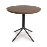 Boston 2 Person Round Dining Table Smoked Oak 2