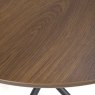 Boston 2 Person Round Dining Table Smoked Oak 3