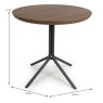 Boston 2 Person Round Dining Table Smoked Oak 80cm DIMENSIONS