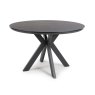 Boston 4 Person Round Dining Table Black