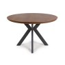 Boston 4 Person Round Dining Table Smoked Oak