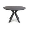 Boston 4 Person Round Dining Table Black 2