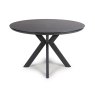 Boston 4 Person Round Dining Table Black 3