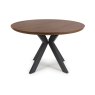 Boston 4 Person Round Dining Table Smoked Oak 3