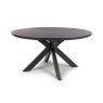 Boston 6 Person Round Dining Table Black