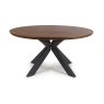 Boston 6 Person Round Dining Table Smoked Oak 3