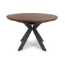 Boston 4-6 Person Extending Round Dining Table Smoked 3