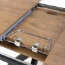 Boston 4-6 Person Extending Round Dining Table Rustic Oak 4