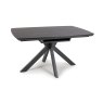 Boston 6-8 Person Extending Dining Table Black 2