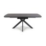 Boston 6-8 Person Extending Dining Table Black 3