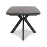 Boston 6-8 Person Extending Dining Table Black 5